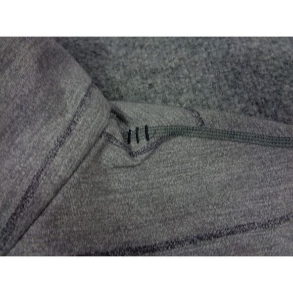 Lululemon Surge Warm Half Zip Pullover Shirt Mens L Gray Striped Long Sleeve - Picture 4 of 11